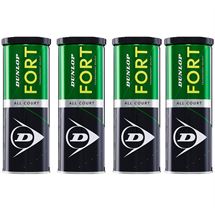 מארז כדורי טניס דנלופ (4 קופסאות) DUNLOP FORT פיור טניס