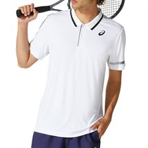 חולצת טניס אסיקס COURT M POLO SHIRT WHITE פיור טניס