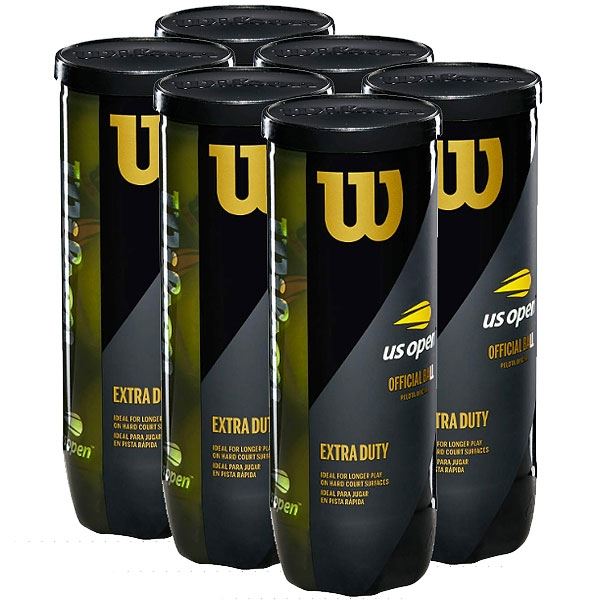 שישיית קופסאות כדורי וילסון WILSON US OPEN EXTRA DUTY