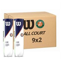 קרטון כדורי טניס ווילסון Roland Garros All Court 4 Ball פיור טניס