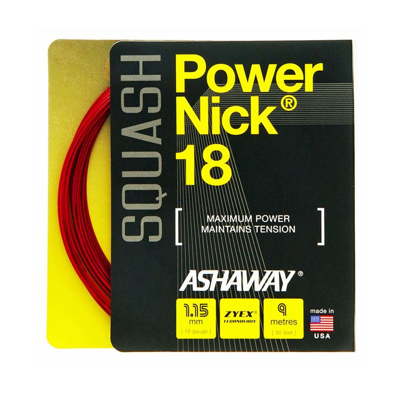 שיזור מחבט סקווש בגיד  ASHAWAY POWERNICK 18