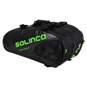 תיק טניס סולנקו| SOLINCO 15-PACK TOUR TEAM TENNIS RACUET BAG BLACK GREEN