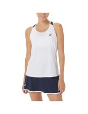 גופיית טניס אסיקס נשים Asics Women Court Tank - Brilliant White/Midnight פיור טניס