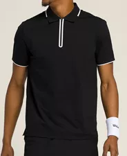 חולצת פולו לגברים | Advantage Zip Polo פיור טניס
